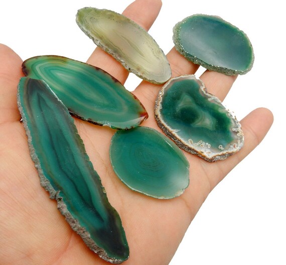 green agate slices bulk