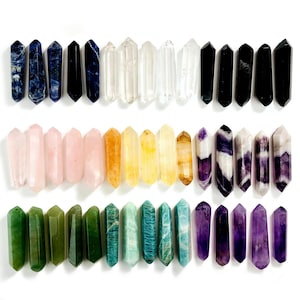 Gemstone Polished Bi-terminated Crystal Points Crystals Gemstones and Minerals