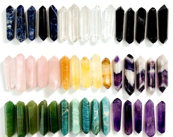 Gemstone Polished Bi-terminated Crystal Points Crystals Gemstones and Minerals