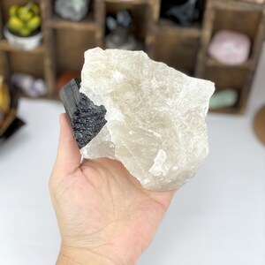 Black Tourmaline on Quartz Matrix - OOAK - (DOOAK-S9-18)