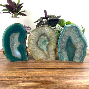 Agate Lamp Agate Geode Cut Base Light Assorted Colors With USB Cord HW1 ...