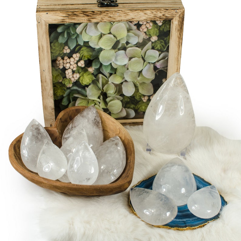 Teardrop Crystal Quartz RK111 Home Decor