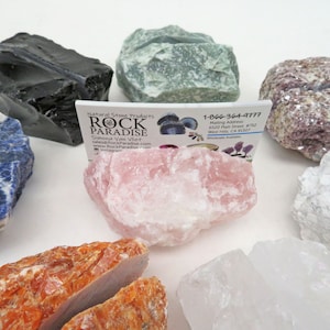 Stone Business Card Holder Large Rough Chunks YOU CHOOSE the Stone WRHS2-3000 image 10