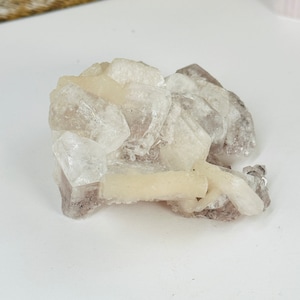 Apophyllite and Stilbite Crystal Cluster Zeolite