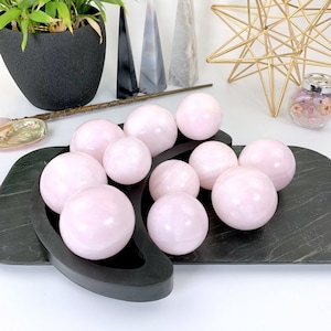 Pink Mangano Calcite Spheres - By Weight