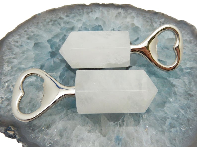 Clear Quartz Cutlery- Crystal Collection Feng Shui Crystal Quartz Bottle Opener RK145B15