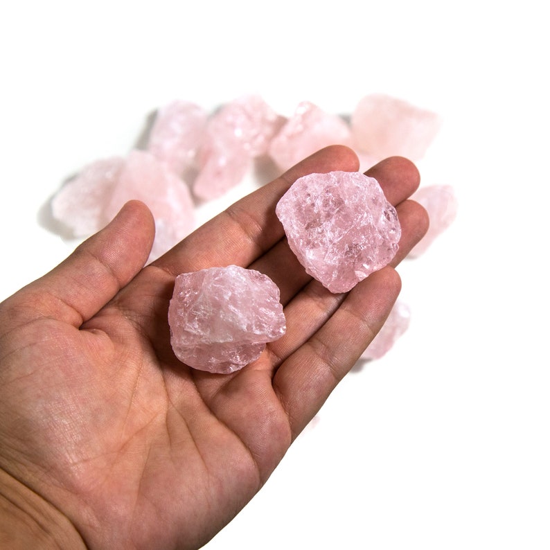 1 lb Bag Rose Quartz Rough Stones Chunks TS-171 Raw Chunks Rough Stone Pink Stones