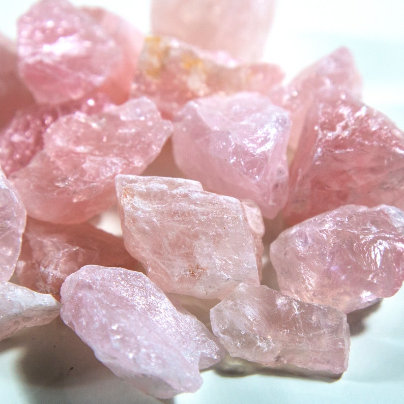 1 lb Bag Rose Quartz Rough Stones Chunks TS-171 Raw Chunks Rough Stone Pink Stones
