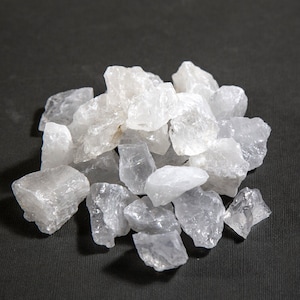 Crystal Quartz Rough Stones Chunks - 1 lb Bag - Raw Chunks Rough Stone Wholesale Bulk Crystals