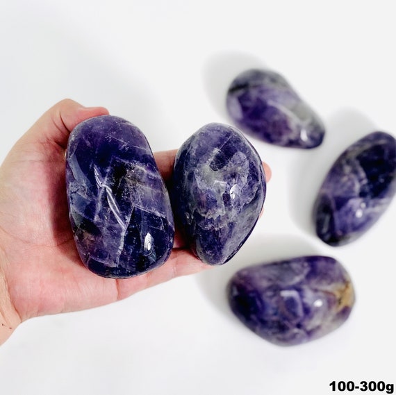 Large Oval Chevron Amethyst Tumbles Large Oval Chevron Amethyst Tumbles