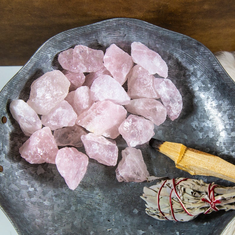 1 lb Bag Rose Quartz Rough Stones Chunks TS-171 Raw Chunks Rough Stone Pink Stones