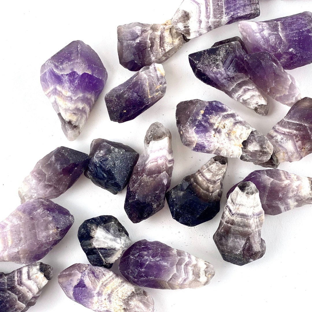 1/2 Lb Chevron Amethyst Raw Points - (TS-55) - Etsy