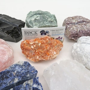 Stone Business Card Holder Large Rough Chunks YOU CHOOSE the Stone WRHS2-3000 image 9