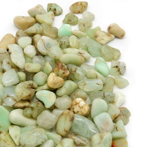 Tumbled Petite Chrysoprase - Wire Wrapping - Collecting - Chakra - Tumbled Stone - Choose your Weight (TS-138)
