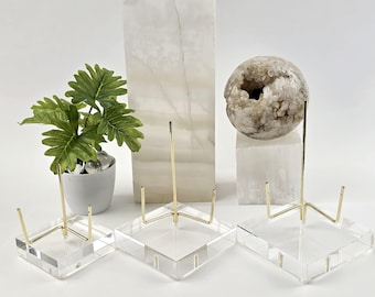 Crystal Display Stand - Acrylic Gem Holder- Feng Shui - Crystal Decor