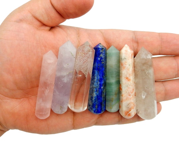 Natural 8 Facted 7 Chakra Reiki Healing Crystal Wands At Rs 40/piece In Anand - Foto 4