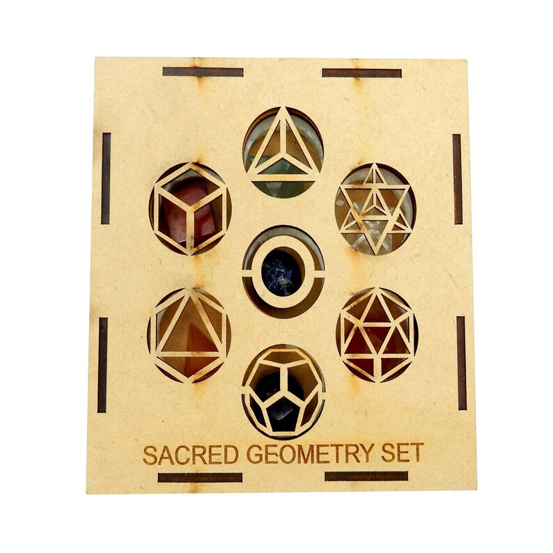 7 Chakra Sacred Geometry Crystal Set - Etsy