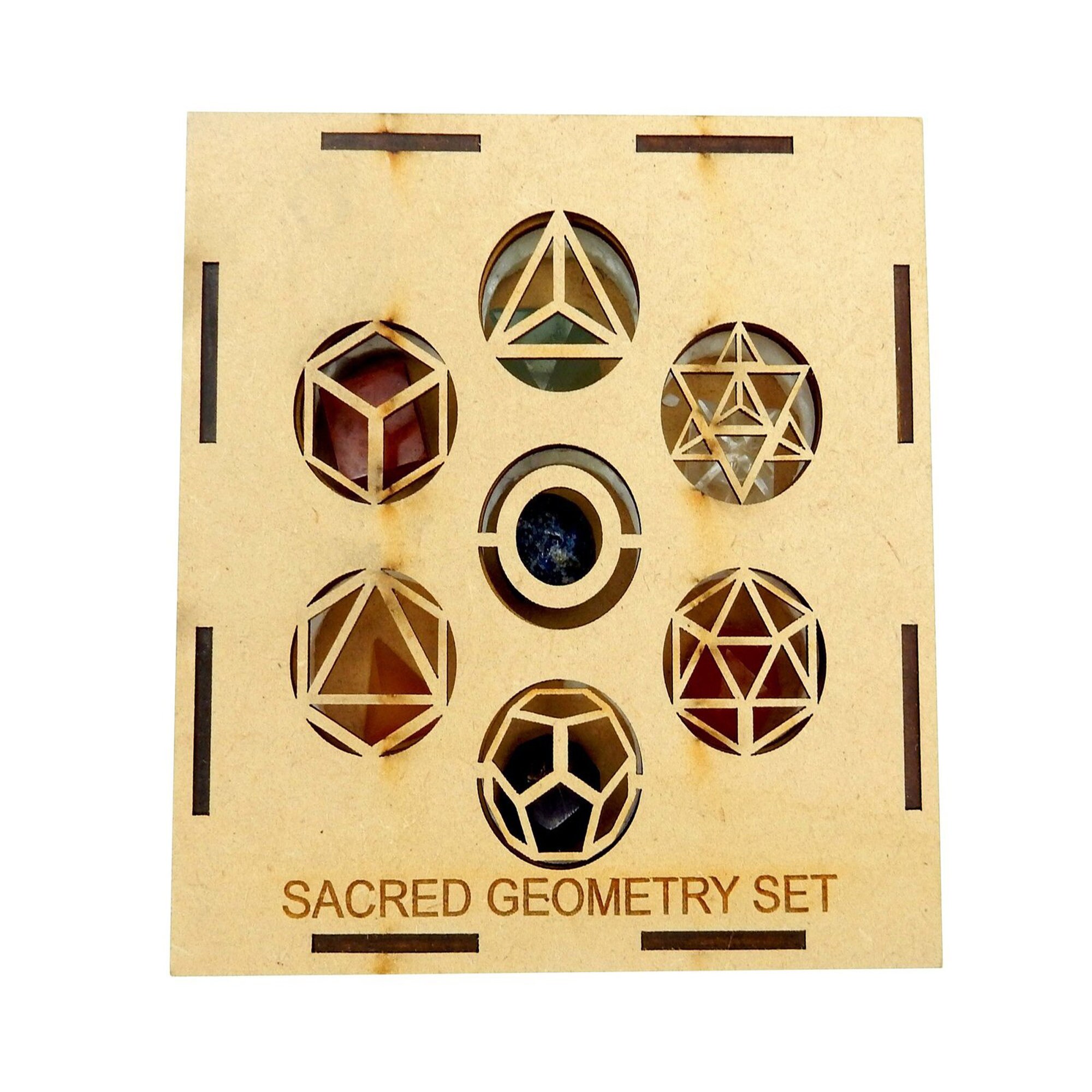 7 Chakra Sacred Geometry Crystal Set - Etsy