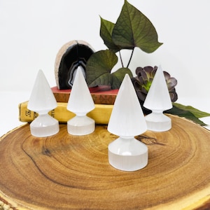 Selenite Crystal Ring Charger Ring Holder Spiritual Gift