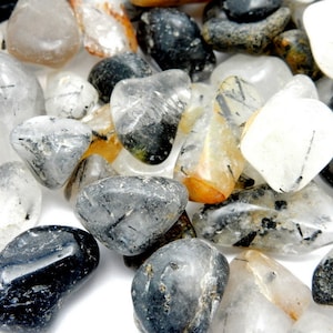 Tumbled Petite Rutilated Crystal Quartz - Wire Wrapping - Collecting - Chakra - Tumbled Stone - Choose your Weight (RK200BOX62)
