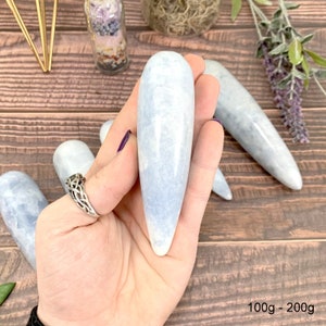 Blue Calcite Massage Wands - By Weight