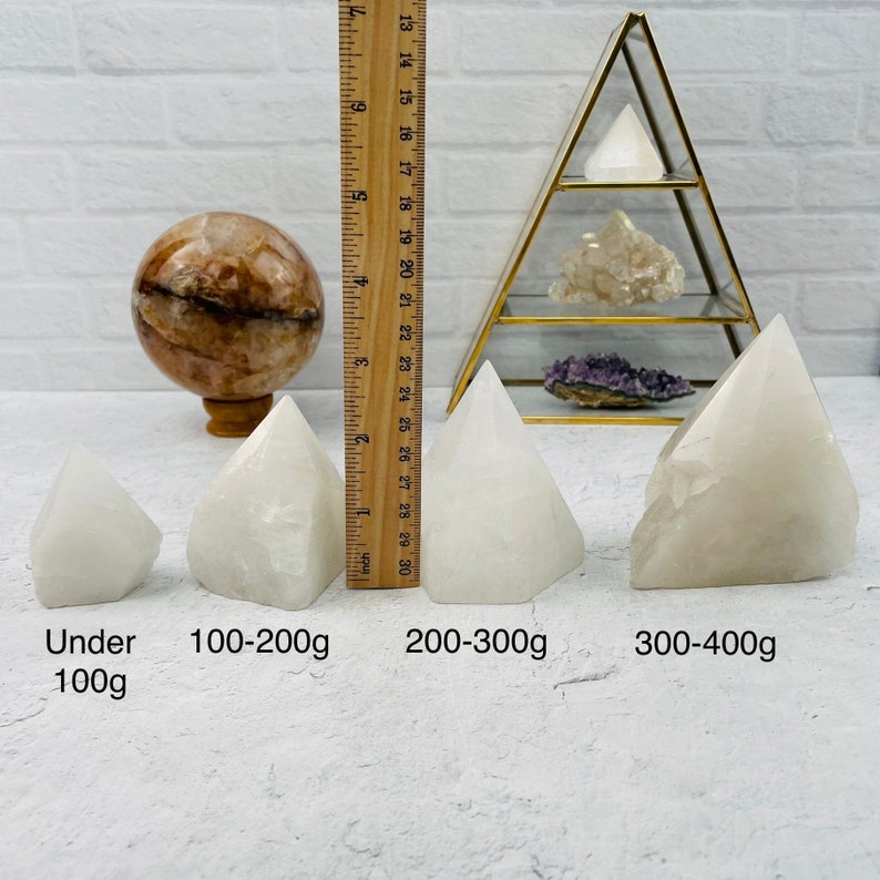Pyramid Ruler Crystal Quartz Semi-polished Point High End - by Weight - Etsy