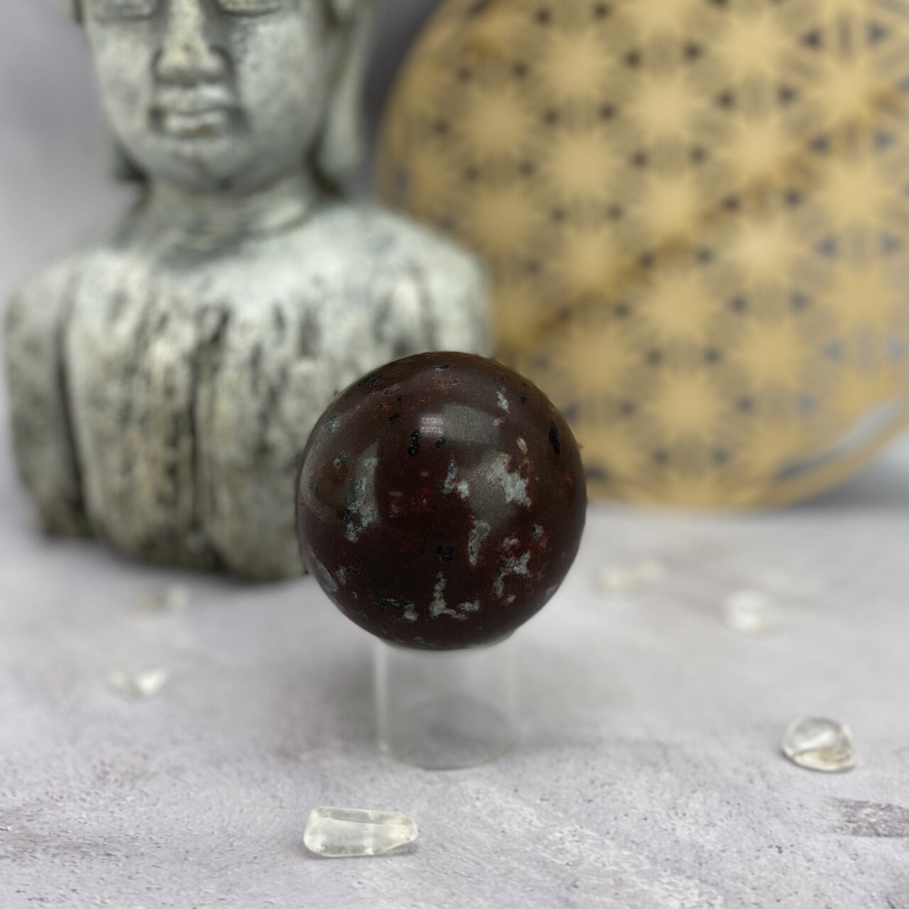 Plum Blossom Jasper Polished Sphere - OOAK - (DOOAK-S2-33) - Etsy