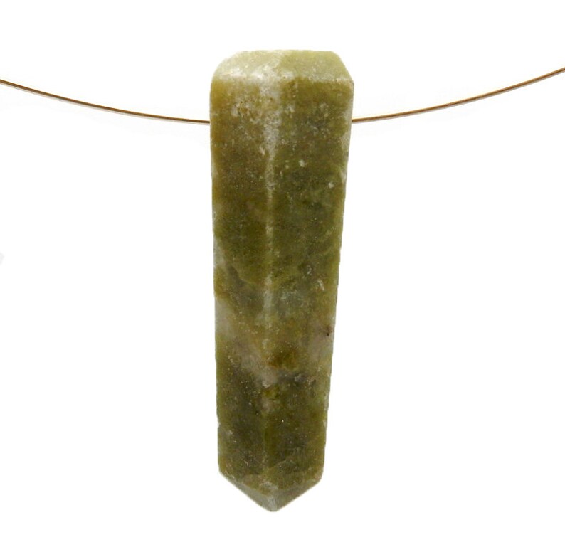 Vesonite Tower Obelisk Point Wire Wrapping Chakra Reiki Crystal and drilled top center bead.