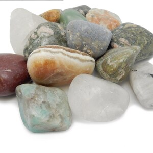 Natural Tumbled Gemstones SET Tumbled Stones Jewelry supplies Arts and Crafts RK200B0X65 image 4