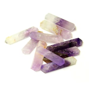 Amethyst Flat Double Terminated Pencil Point