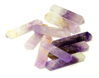 Amethyst Flat Double Terminated Pencil Point
