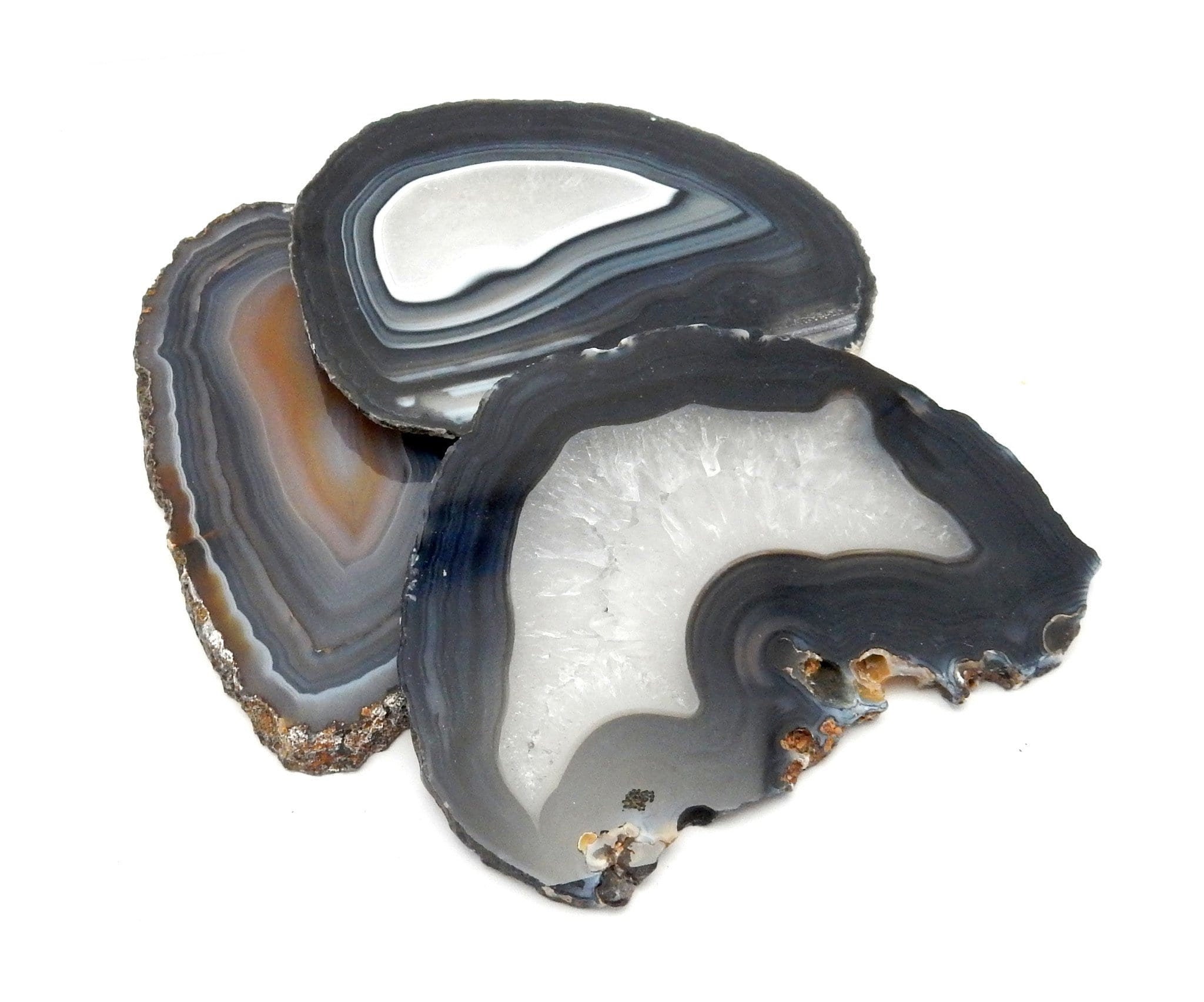 black-agate-crystal-slice-large-geode-mineral-display-etsy