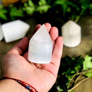 Selenite Polished Crystal Points - Point Shaped Selenite Stone