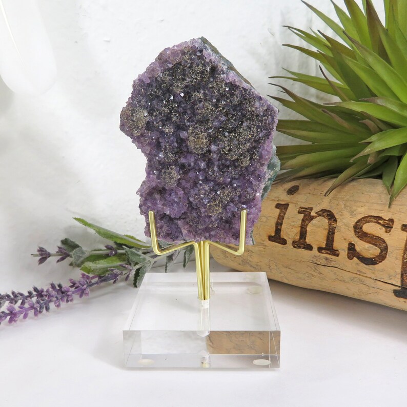 Crystal Display Stand Acrylic Gem Holder Feng Shui Etsy