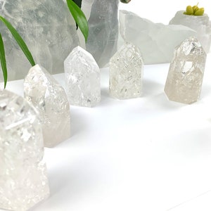 Crackle Quartz Polished Point - Cut Base - BY WEIGHT (WS01)