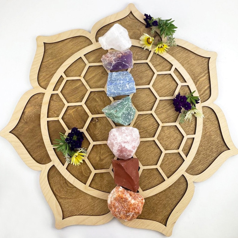 Natural Healing Stones - Large Chakra Crystal Set - Reiki ...