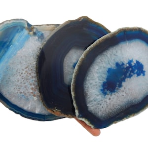 Blue Agate Slice - Agate Slices #7 - Gorgeous Display (AGBS)