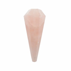 Rose Quartz Pendulum Point Metaphysical Chakra Crystal Grids RK22B25 image 2