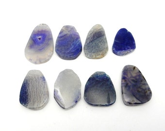 Agate Bead - Purple Agate Bead- Top Side Drilled Bead (RK36B19-04)