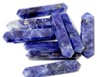 Sodalite Flat Double Terminated Pencil Point