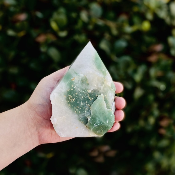 Green Quartz Semi Polished Points by Weight point 10 Etsy Australia