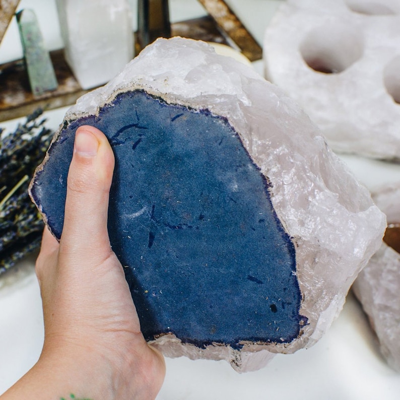 Rose Quartz Candle Holder 4 Votives HW222 Etsy