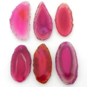 Agate Slices Top Drilled Size 0 Art Projects Supplies Brazilian Agate 3Brownshelf image 4