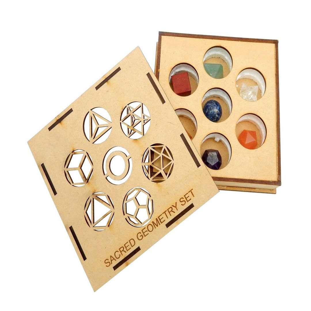 7 Chakra Sacred Geometry Crystal Set - Etsy