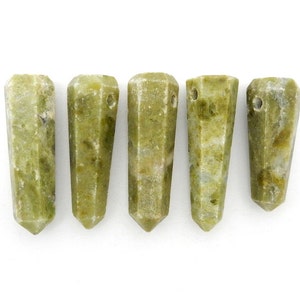 Vesonite Tower Obelisk Point Wire Wrapping Chakra Reiki Crystal and drilled top center bead.