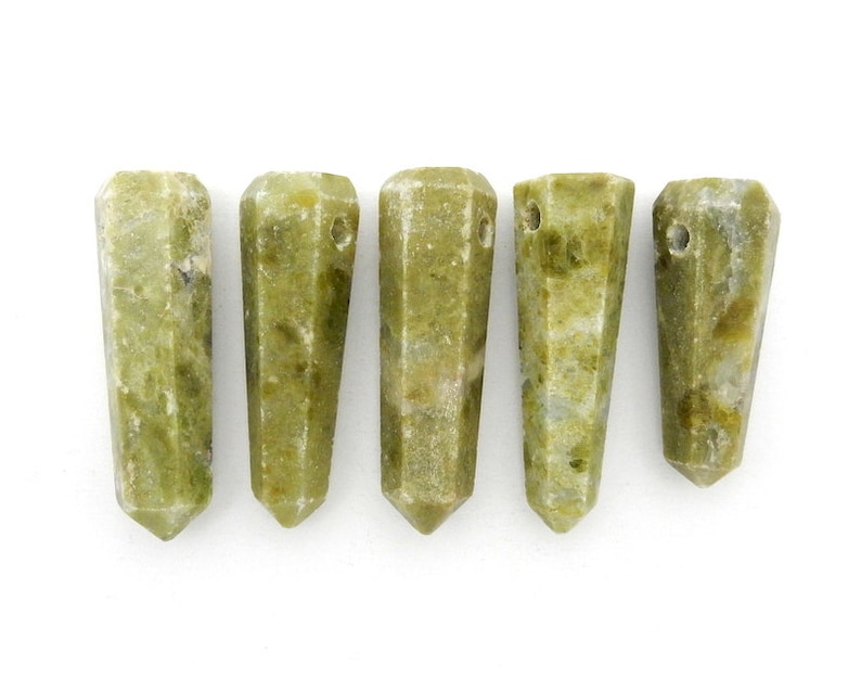Vesonite Tower Obelisk Point Wire Wrapping Chakra Reiki Crystal and drilled top center bead.