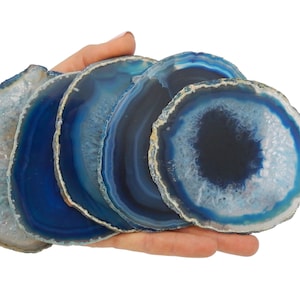 Blue Agate Slice - Agate Slices #4  (AGBS)