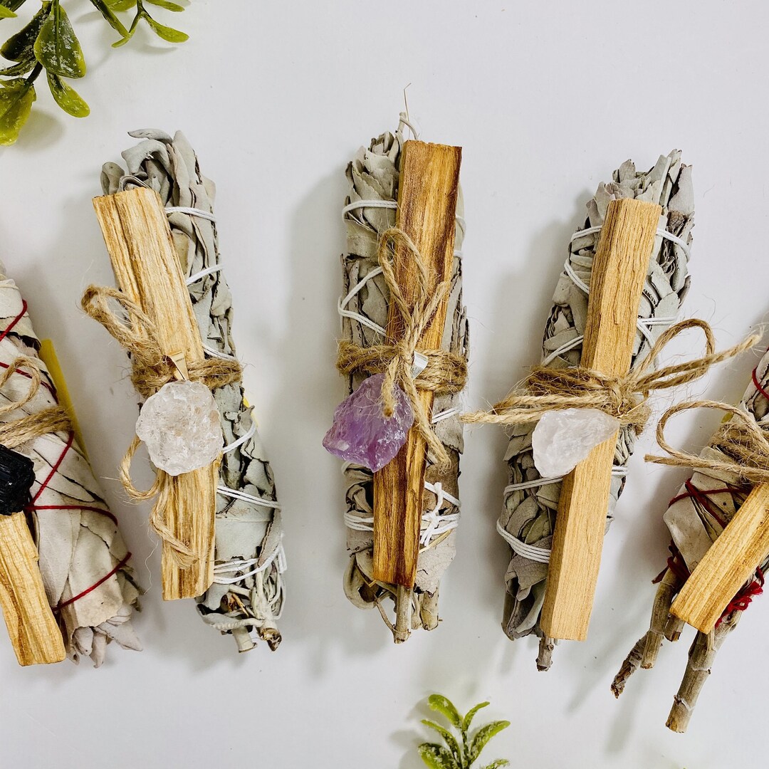 Kit De Limpieza Energética Para Tu Hogar Con Selenita, Salvia Blanca Y