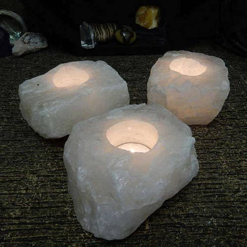 Clear Quartz Candle Holder Amazing Quartz Candle Tea Light Etsy