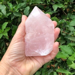 Rose Quartz Semi Polished Points - Beautiful Shades of Pale Pink - Choose By Weight - (Point-05)